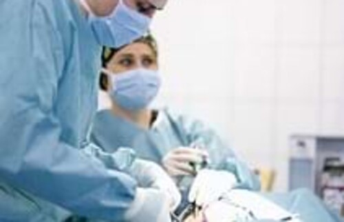 Aufnahme einer Operationssituation.