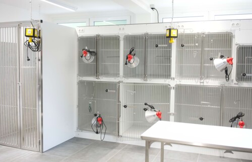 Impression der leeren Isolationsstation.