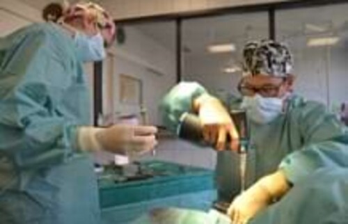 Korrektive Chirurgie von Fehlbildungen.